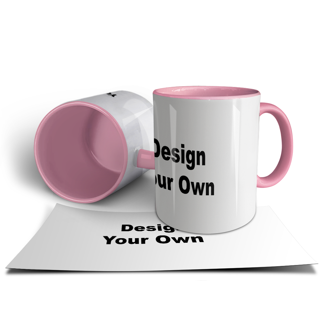 Design Your Own Mug – Custom Photo & Text Print | Multi-Color Options