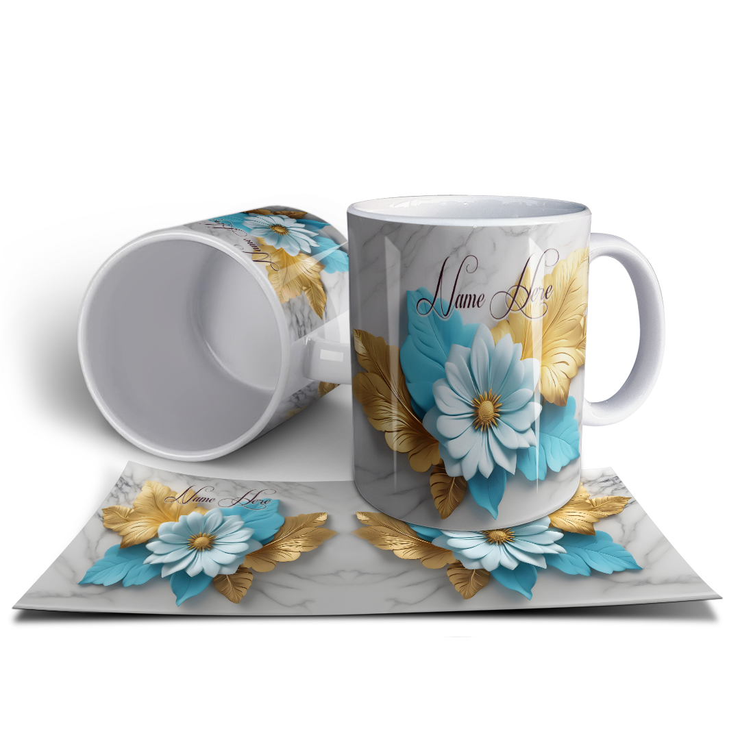 Bouquet Flowers Art Mug