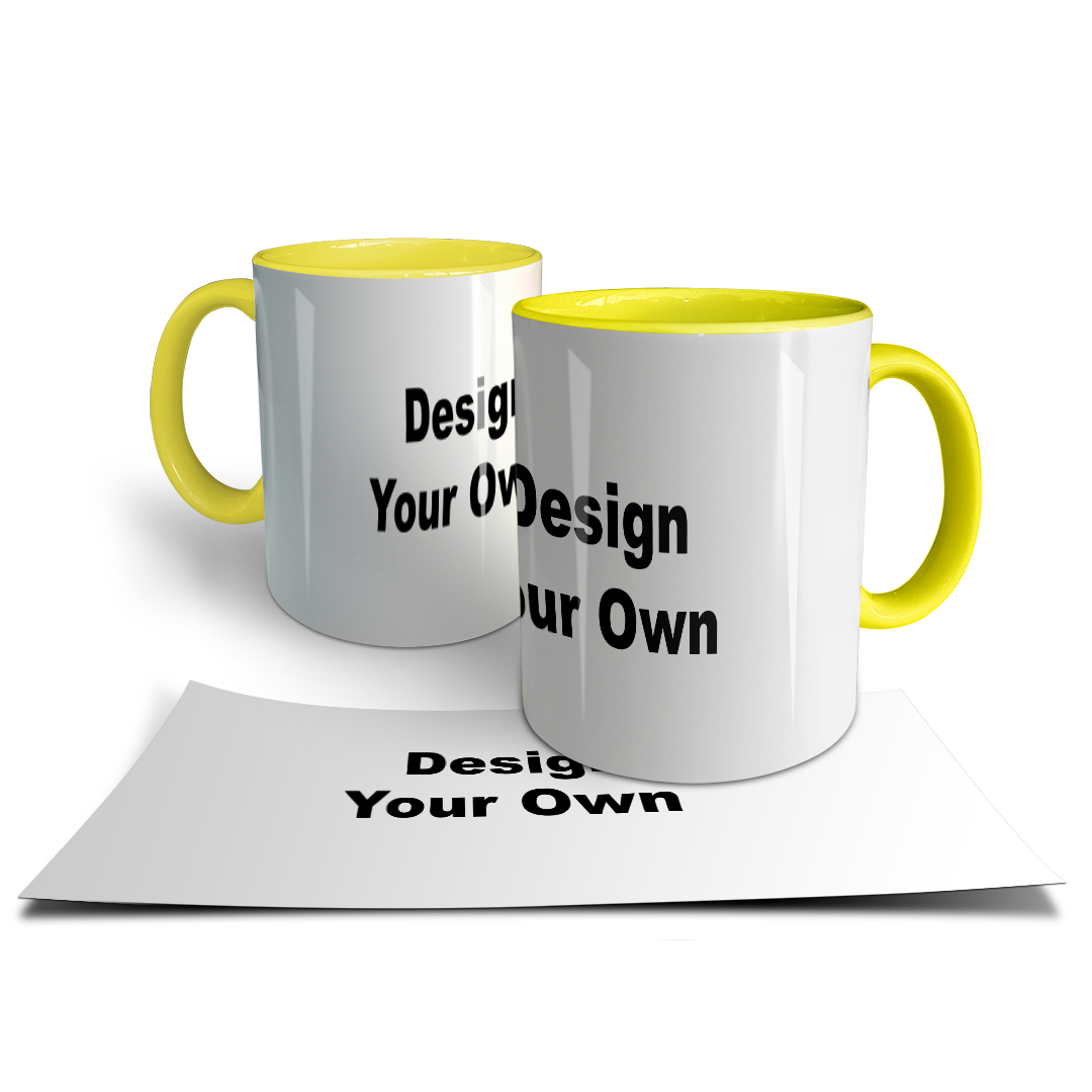 Design Your Own Mug – Custom Photo & Text Print | Multi-Color Options