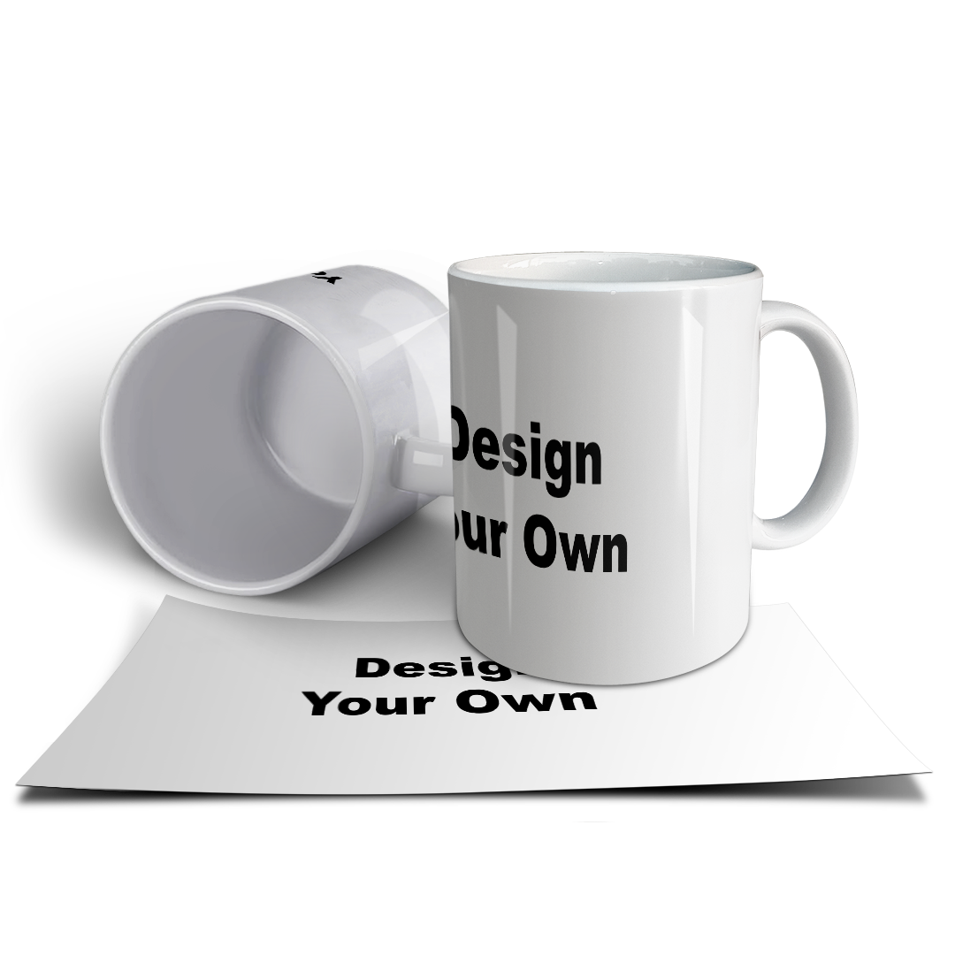 Design Your Own Mug – Custom Photo & Text Print | Multi-Color Options