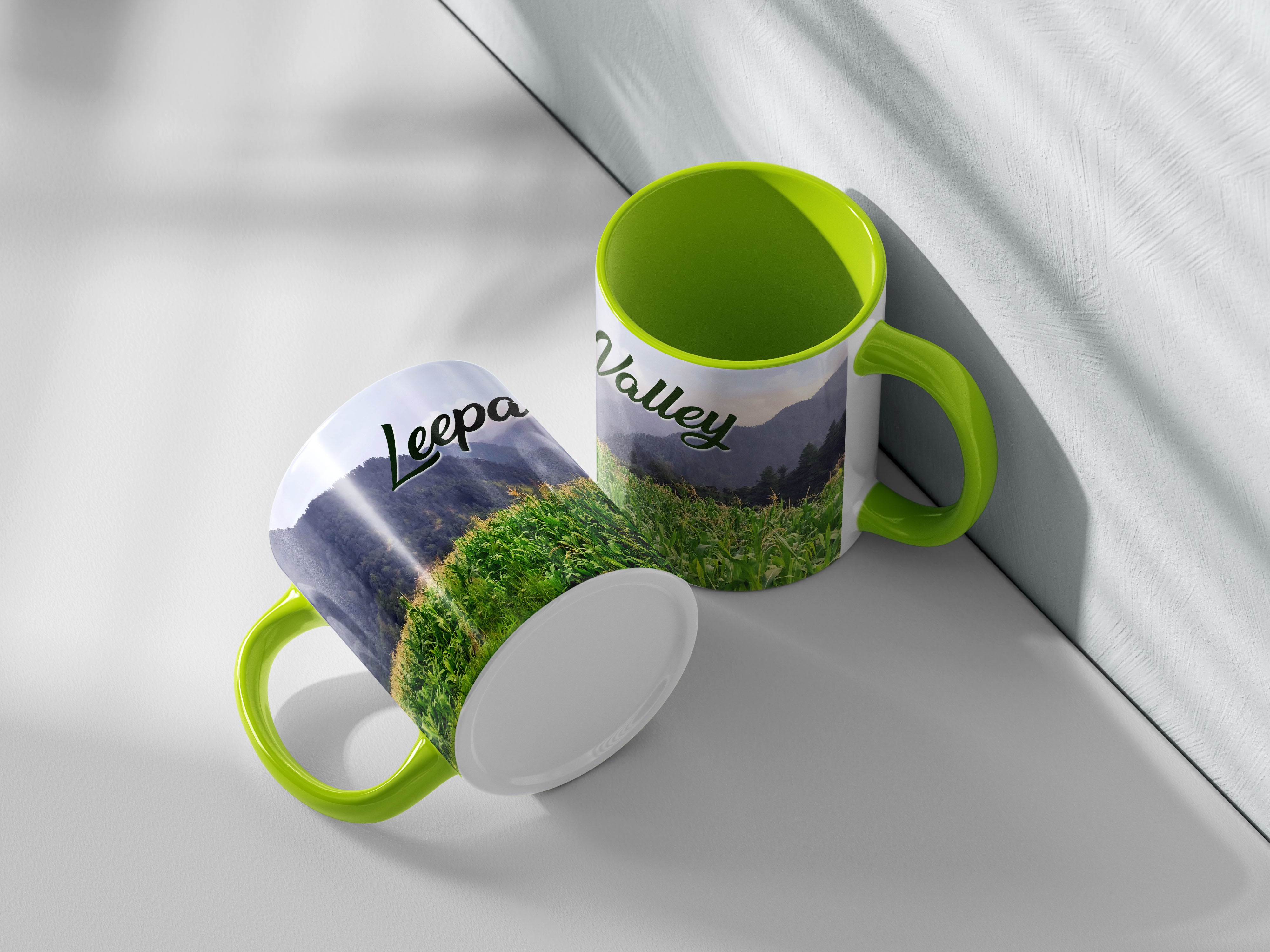 Descriptive Image of Leepa Valley - Azad Kashmir – Scenic Mug (with Location QR)