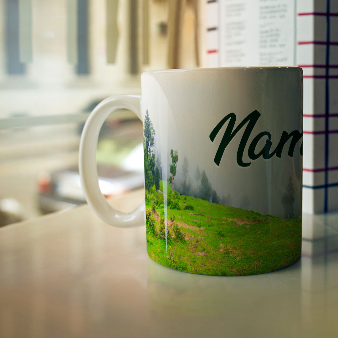 Descriptive Image of Northern Pakistan Mug - Nature-Inspired Name Mug (Reshian, Azad Kashmir)