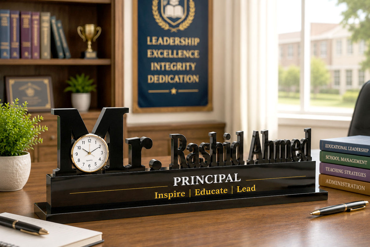 Principal Name Table Clock
