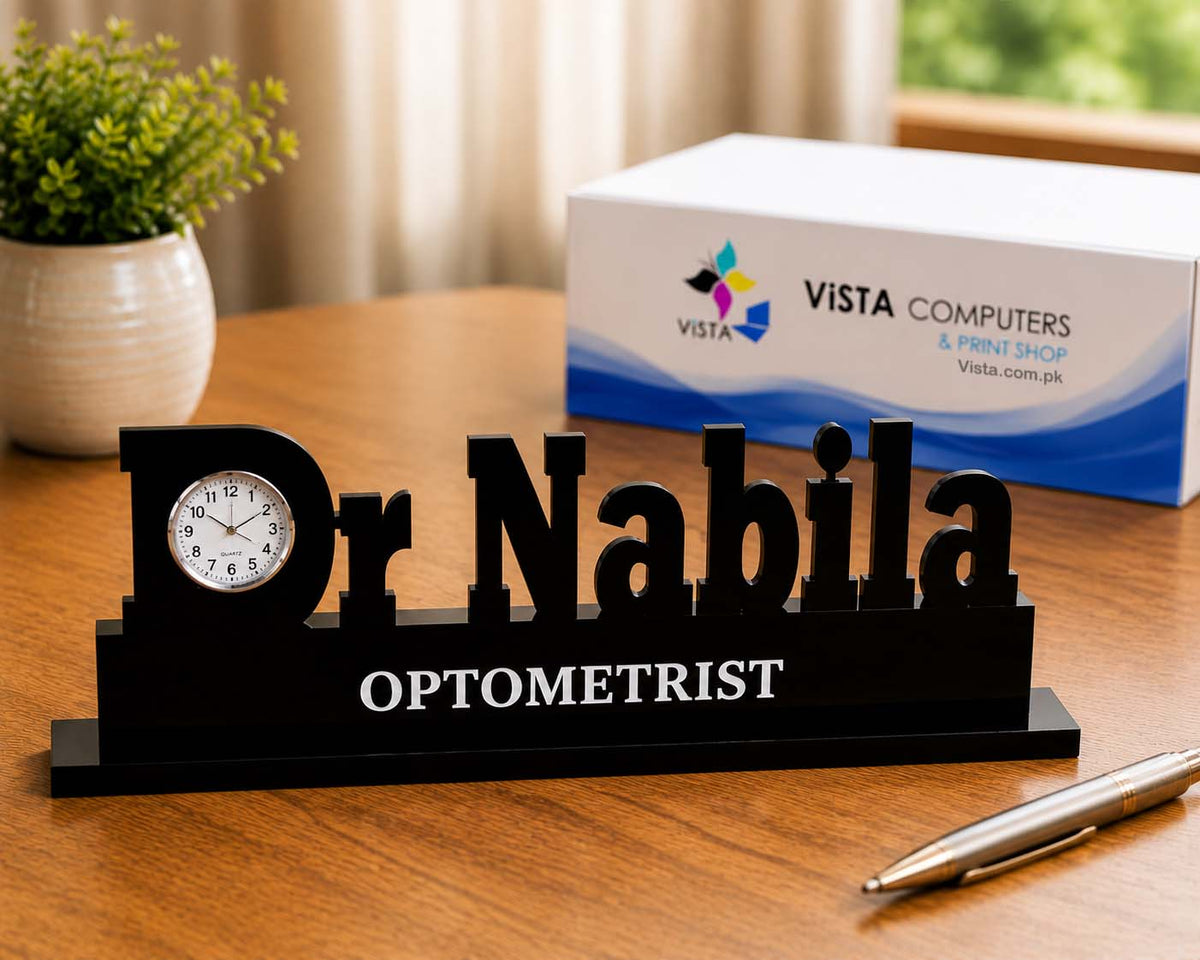 Doctor Name Table Clock